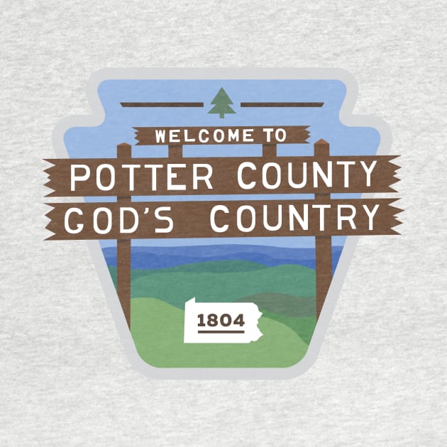 Potter County PA by PodDesignShop